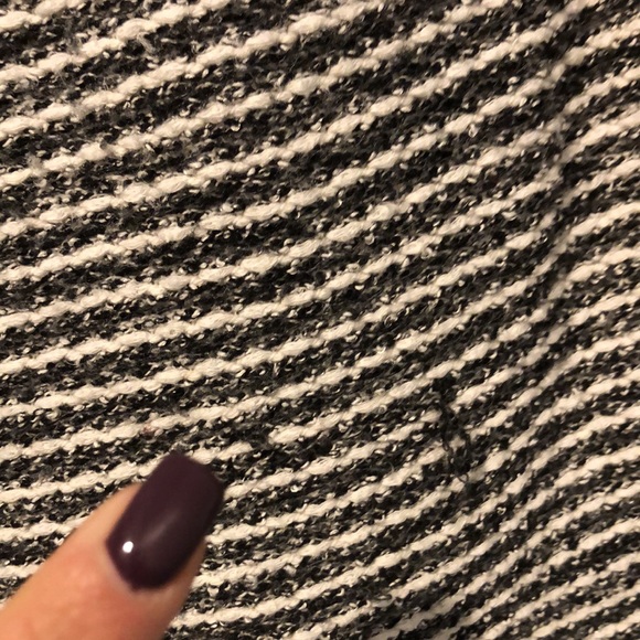 Anthropologie Deletta large Textured Striped Sweater side snaps - Picture 9 of 14